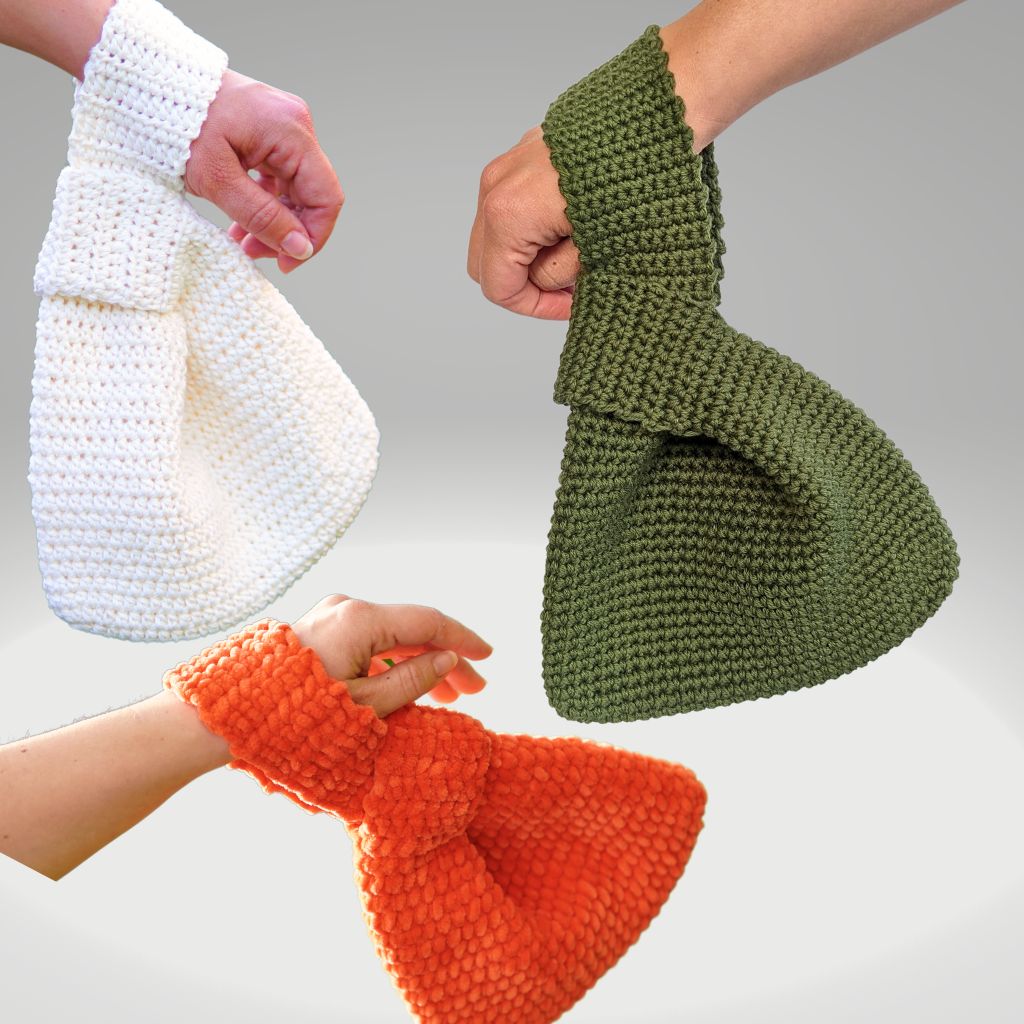 Hæklede Japanske Knudetasker